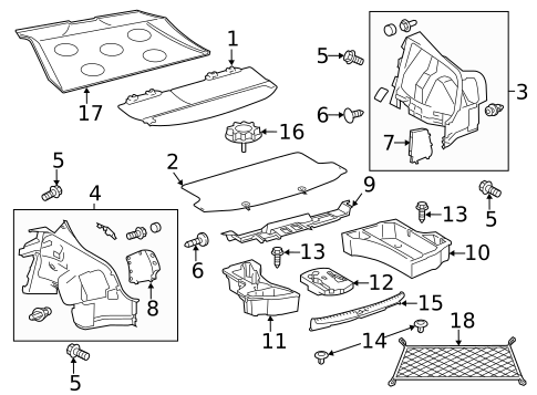 Interior Trim - Rear Body for 2015 Scion tC #0