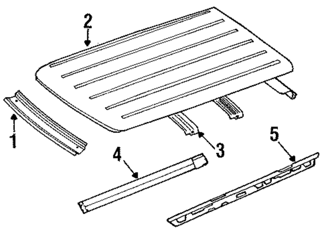 57002012 - Body: Rear Header for Mopar Image