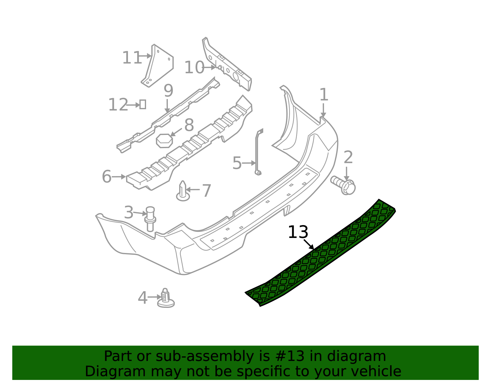 Genuine Step Cover - 85071-ZS00A | NissanParts.cc | Nissan Parts Store