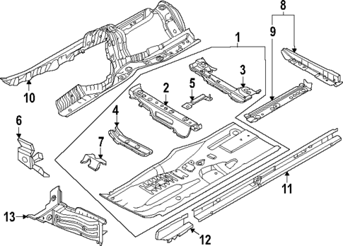 Floor for 2024 BMW M2 #0