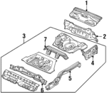 F8CZ6346506BA - Body: Package Tray for Ford: Escort Image