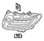 KA1Z13008AU - Electrical: Composite Headlamp for Lincoln: Nautilus Image