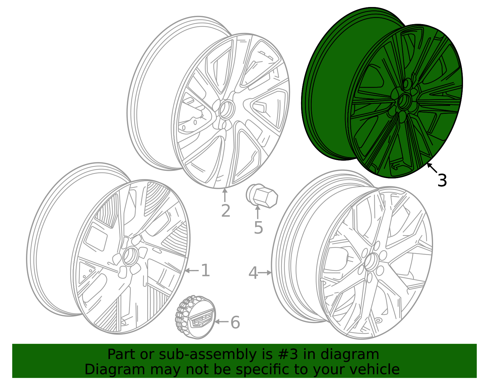 86774812 - Wheel, Alloy 2025 Cadillac OPTIQ | Chevrolet Parts Canada