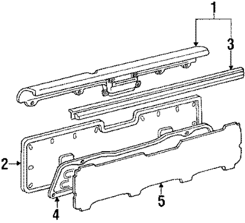 Rear Gate Trim for 1993 Toyota 4Runner #0