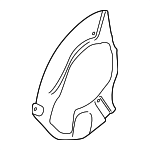 99135180201 - Brakes: Splash Shield for Porsche: 718 Boxster, 718 Cayman, 911, Boxster, Cayman Image