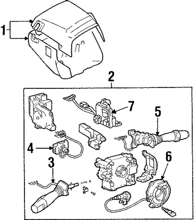 4528624905E0 - Steering: Steering Column Cover for Lexus Image