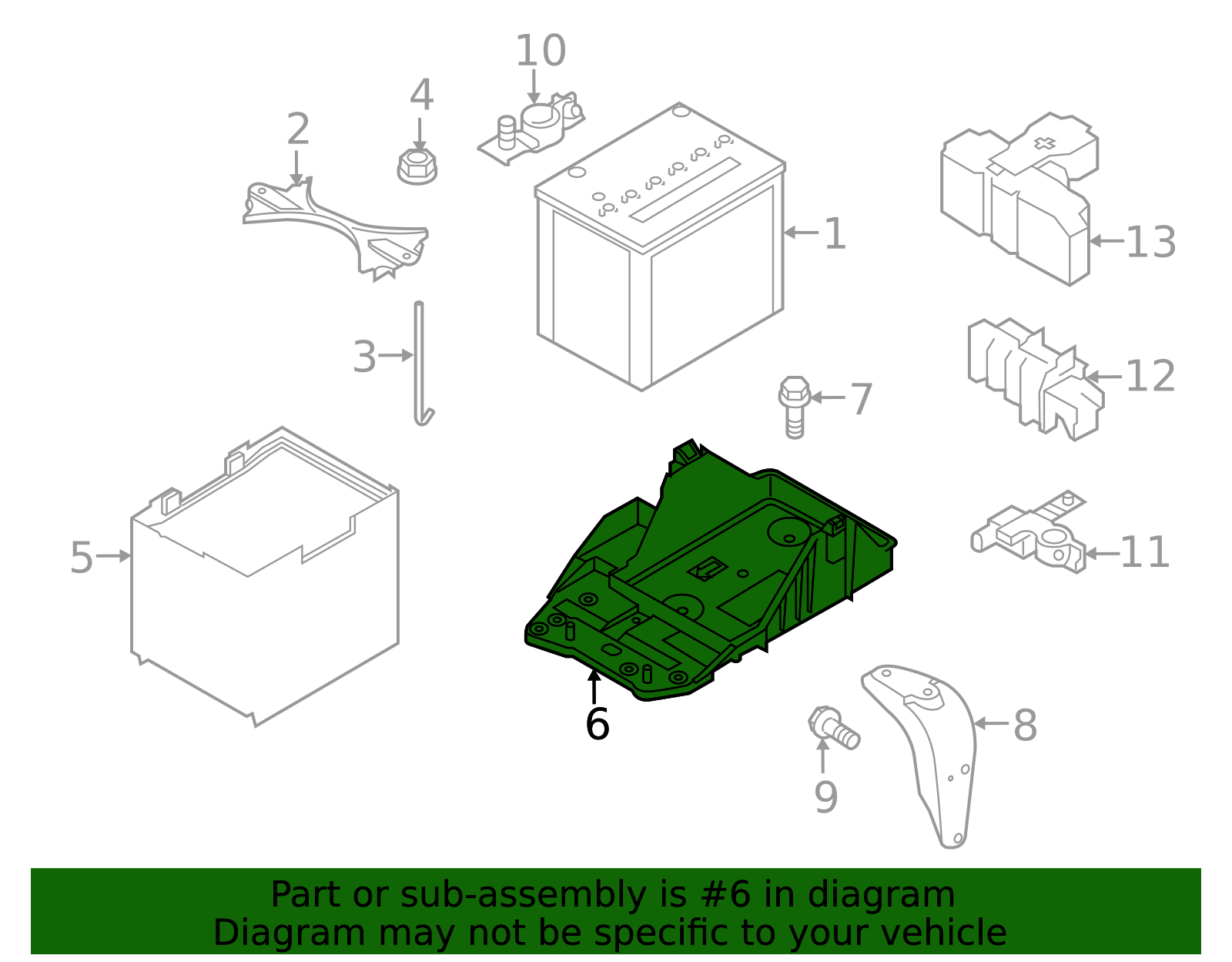 KD53-56-040C - Battery Tray - 2013-2025 Mazda | Mazda Swag