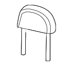 3L2Z78611A08EAE - Body: Headrest for FORD Image