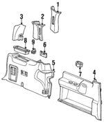 XF2Z1624357AAB - Body: Upper Trim Panel for Ford: Windstar Image