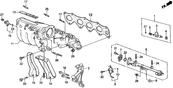 Intake Manifold for 1989 Acura Integra #0