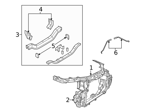Radiator Support for 2008 Dodge Avenger #0
