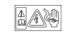 MH01303E1 - Body: Caution Label for Mazda: CX-70, CX-90, MX-30 EV Image