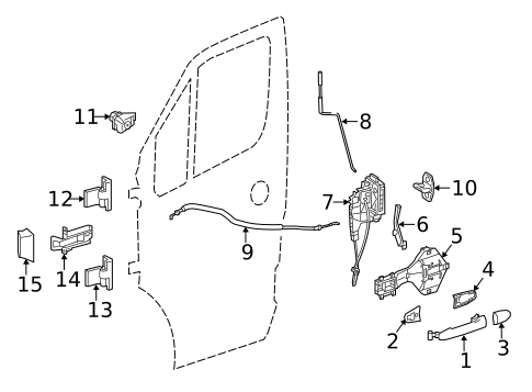 Front Door for 2018 Mercedes-Benz Sprinter 3500 #0