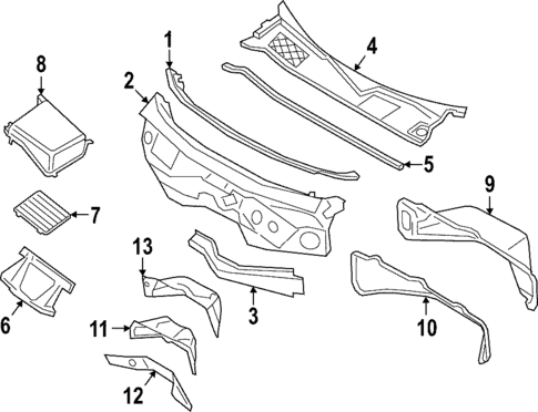 Cowl for 2019 Porsche Cayenne #0