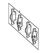 44204420 - Brakes: Brake Pads for Mercedes-Benz Image