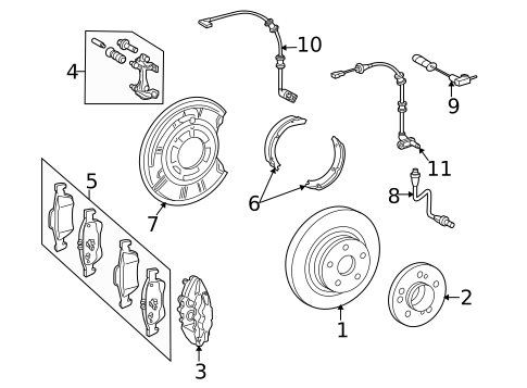Rear Brakes for 2009 Mercedes-Benz CLS63 AMG #0