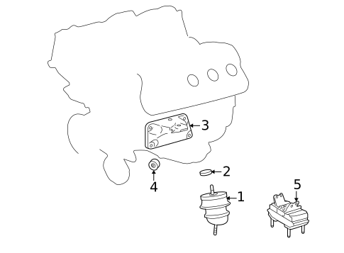 Engine & Trans Mounting for 2009 Lexus GS460 #0