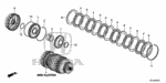 22533RCL003 - Transmission - Automatic: RETAINER, RETURN SPRING for Honda Image