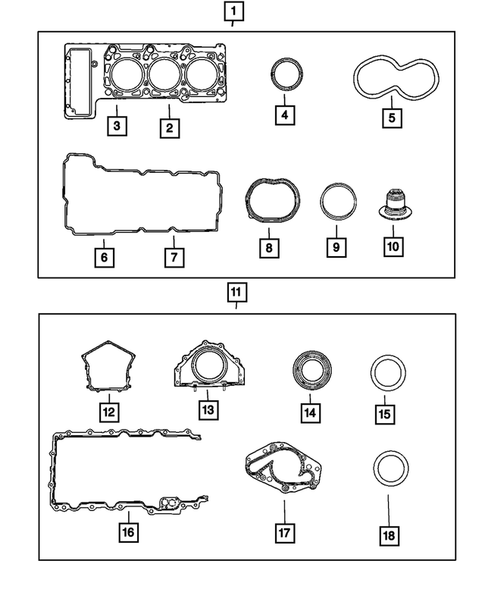 Engine Identification, Service Engines & Engine Service Kits for 2008 Dodge Avenger #0