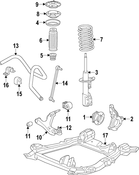 Front Suspension for 2014 Honda CR-V #0
