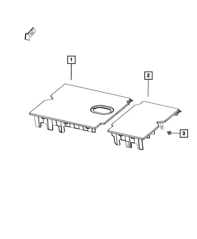 6YA06RN8AA - Interior Trim: Load Floor for Mopar Image