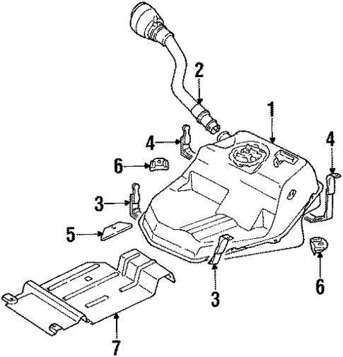 Fuel System Components for 1990 Audi 100 Quattro #0