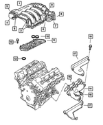 68017976AA - : Intake Manifold Plenum for Mopar Image