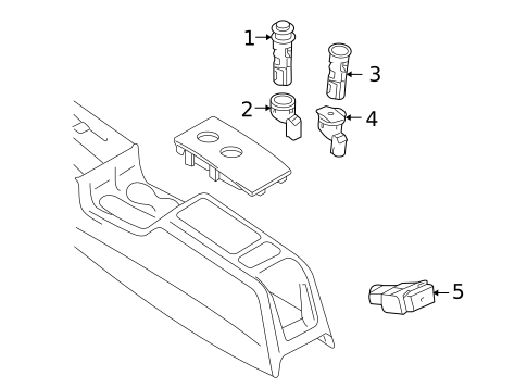 Console for 2012 Audi A3 Quattro #3