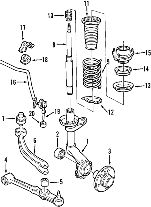 Suspension Components for 2001 Saab 9-3 #1