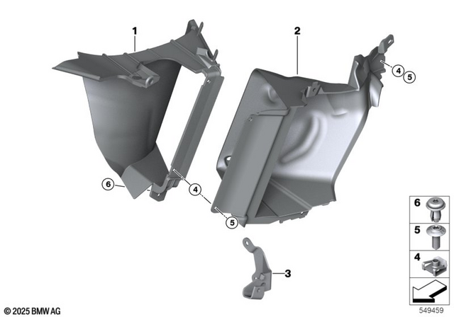 46635A64096 - Frame and Mounting Parts: Air-Supply Duct, Right -  for BMW-Motorrad Image