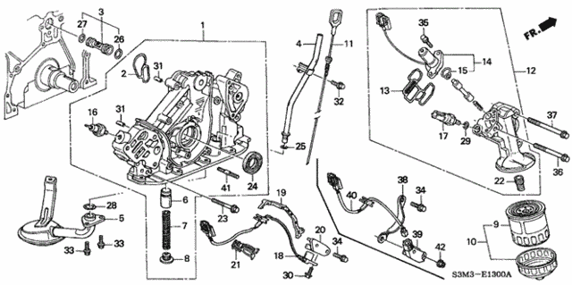 Oil Pump - Oil Strainer for 2002 Acura CL #0