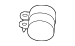 9952104 - Exhaust: Rear Muffler Clamp for Mercedes-Benz Image