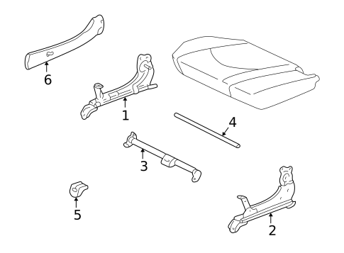 Tracks & Components for 2002 Toyota Highlander #3