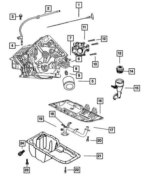 Engine Oiling for 2007 Jeep Commander #0