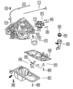 6506407AA - Engine 5.7L Eight Cylinder [EZB]: Hex Head Screw And Washer, Mounting for Mopar Image