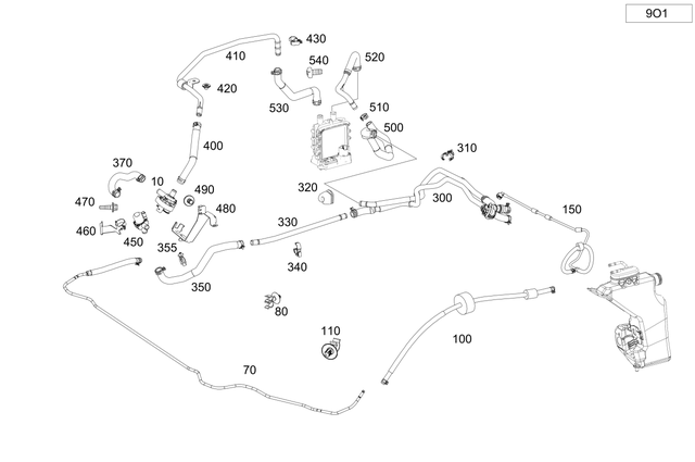 2538300902 - : Hose Line for Mercedes-Benz Image