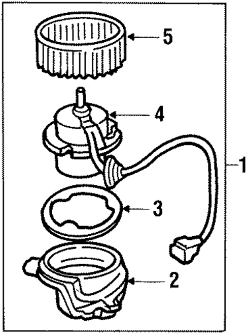 Blower Motor & Fan for 1998 Dodge Neon #0