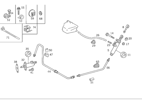 Pedal Assembly Hydraulics for 2003 Mercedes-Benz CLK430 #0