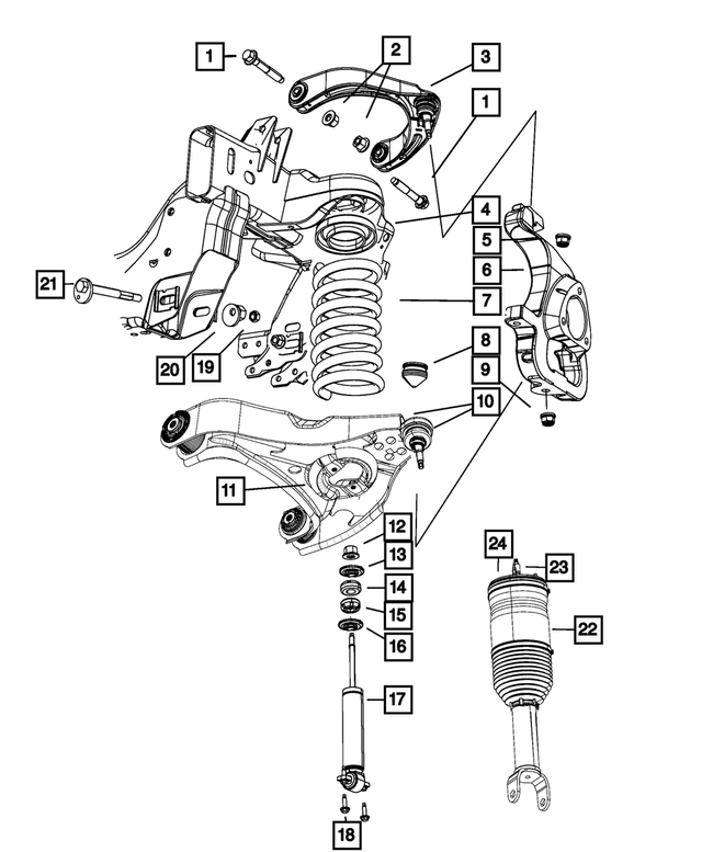 5154569AB - Front Suspension: Front Coil Spring, Right for Mopar Image