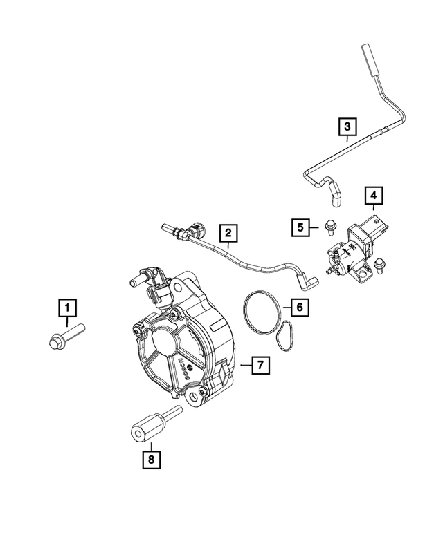« 68493359AA – Emission Controls : Boulon, Montage pour Mopar Image »