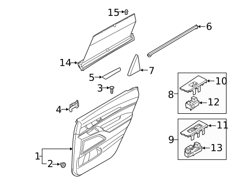 Rear Door for 2021 Kia Telluride #2