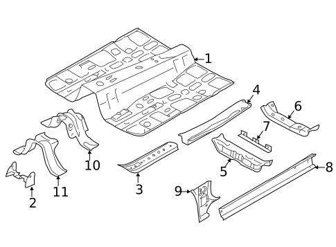 Floor & Rails for 2012 Subaru Impreza #0