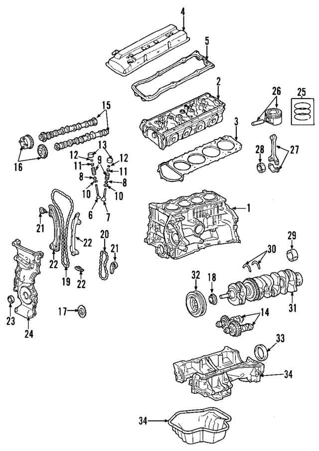 11000JA00A - Engine: Cylinder Block for Nissan Image