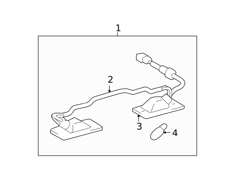 License Lamps for 2011 Toyota Highlander #0