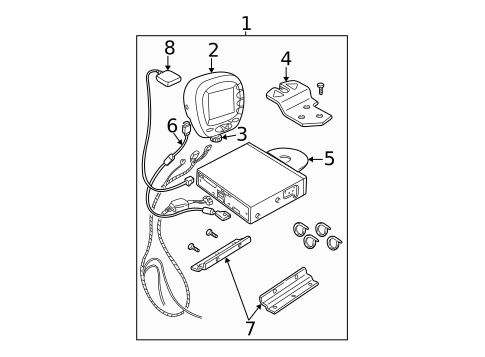 Navigation System Components for 2001 Dodge Grand Caravan #0