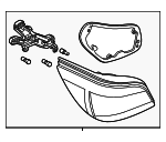 63217361594 - Electrical: Tail Lamp Assembly for BMW: 528i, 528i xDrive, 528xi, 535i, 535i xDrive, 535xi, 550i, M5 Image