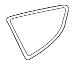 51377197897 - : Quarter Glass for BMW: 535i GT, 535i GT xDrive, 550i GT, 550i GT xDrive Image