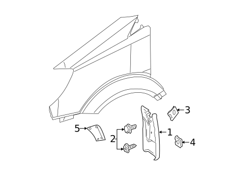 Exterior Trim - Fender for 2013 Mercedes-Benz Sprinter 2500 #0
