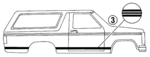 F2TZ9820000BM - Body: Stripe Tape for Ford: Bronco Image