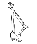 12388611 - Electrical: Belt &amp; Retractor for Chevrolet: C1500, C2500, C3500, C3500HD, K1500 Pickup, K2500 Pickup, K3500 Pickup | GMC: C1500 Pickup, C2500 Pickup, C3500 Pickup, C3500HD, K1500 Pickup, K2500 Pickup, K3500 Pickup Image